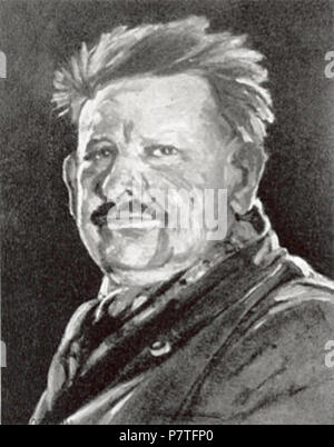 221 Johannes Hänsch - Selbstbildnis mit Halstuch und Jacke 1940 Stock Photo