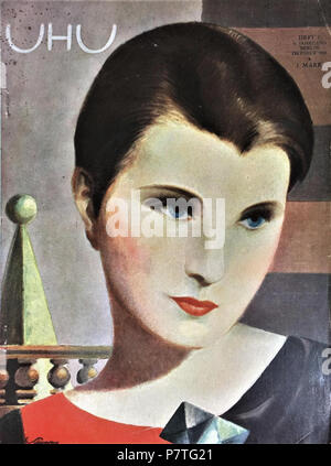 UHU. Oktober 1928 / Heft 1. Cover art by Edward Dalton Stevens . 1928 142 Edward Dalton Stevens - UHU Nr. 1, 1928 Stock Photo