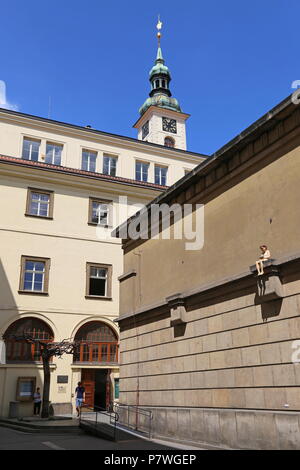 Library entrance, Clementinum, Karlova, Staré Město (Old Town), Prague, Czechia (Czech Republic), Europe Stock Photo