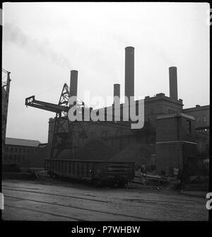 USA, Cincinnati/OH: Hafen; Verladeanlagen am Hafen. February 1938 85 CH-NB - USA, Cincinnati-OH- Hafen - Annemarie Schwarzenbach - SLA-Schwarzenbach-A-5-10-077 Stock Photo