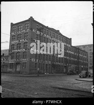 USA, Cincinnati/OH: Hafen; Gebäude am Hafen. February 1938 85 CH-NB - USA, Cincinnati-OH- Hafen - Annemarie Schwarzenbach - SLA-Schwarzenbach-A-5-10-071 Stock Photo