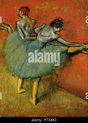 . German: Tänzerinnen an der Stange  circa 1888 141 Edgar Germain Hilaire Degas 072 Stock Photo