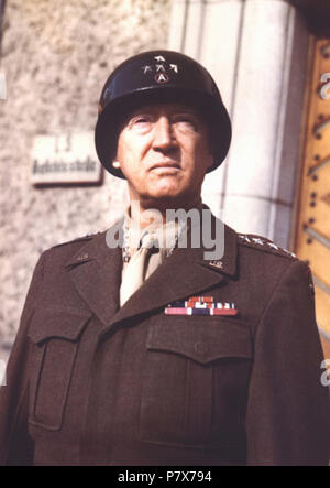 English: George S. Patton . 1945 171 George S. Patton 14 Stock Photo