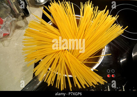 Thai people preparing and creative fusion food in kitchen room at Perth, Australia Stock Photo