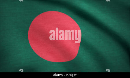 Bangladesh Flag. Background Seamless Looping Animation. Bangladesh Flag. Background Seamless Looping Animation Stock Photo