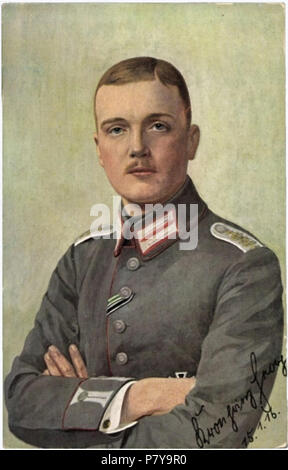 Deutsch: „Kronprinz Georg von Sachsen“ um 1916 . circa 1916 236 Kronprinz Georg von Sachsen um 1916 (Postkarte mit Signatur) Stock Photo