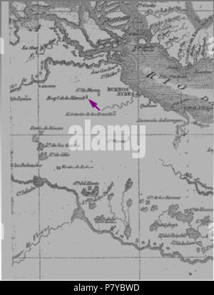 Español: Mapa de Merlo en 1870. 1870 340 San Antonio de Padua 1870 ...