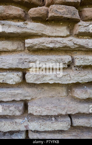 Antique white brick wall. Stock Photo