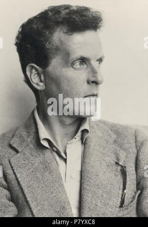 Deutsch: Ludwig Wittgenstein (1899–1951). Österreichische Nationalbibliothek, Inventarnummer Pf 42.805 : C (1) English: Ludwig Wittgenstein (1899–1951) . 1930 252 Ludwig Wittgenstein Stock Photo