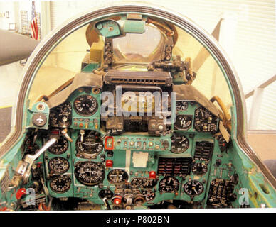 4477th Test and Evaluation Squadron - MiG-23 Front Cockpit. Stock Photo