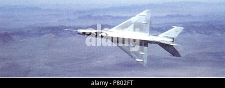 4477th Test and Evaluation Squadron -MiG-21 Aileron Roll. Stock Photo