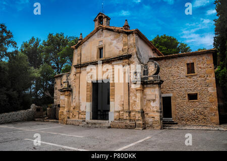 Calvary Chapel in Pollensa Stock Photo