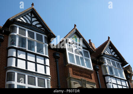 Former Free Library building, High Street, Abingdon, Oxfordshire, England, UK Stock Photo