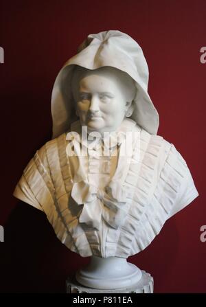 Charlotta Sparre (1719-1795) commonly named Lotta Sparrre, Swedish noble and courtier. Bust. Museum of City. Malmo. Sweden. Stock Photo