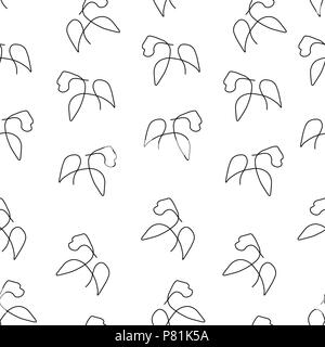 Gorilla animal pattern seamless. Vector illustration. Isolated white background. Stock Vector