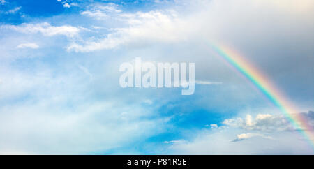 double rainbow sky Stock Photo