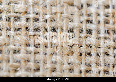 Background of burlap hessian sacking texture Stock Photo