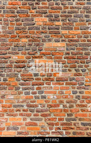 Brown brick wal asl grunge background with copy space Stock Photo