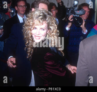 WESTWOOD, CA - FEBRUARY 6: Actress Kim Basinger  attends the 'Final Analysis' Westwood Premiere on February 6, 1992 at the Mann Bruin Theatre in Westwood, California. Photo by Barry King/Alamy Stock Photo Stock Photo