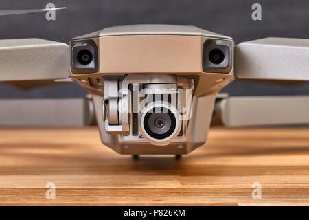 Drone camera on a gimbal stabilizer Stock Photo