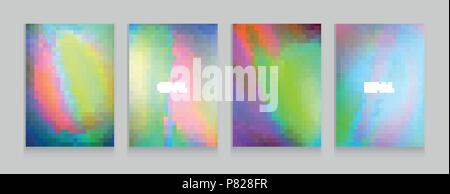 Stock vector illustration color of opal. Background for posters. Covers set with modern hipster and memphis background colors. Templates for placards, Stock Vector