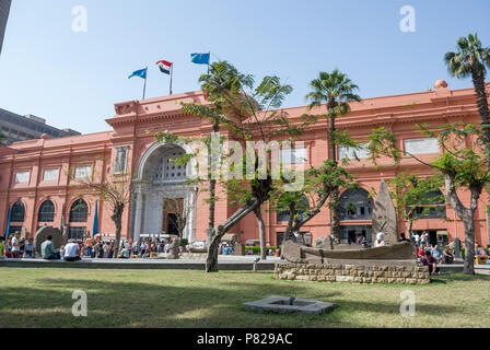 front view of Museum of Egyptian Antiquities, Cairo, Egypt Stock Photo