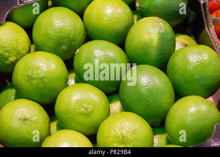 juicy fresh limes Stock Photo