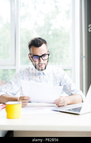 Successful Entrepreneur Working in Office Stock Photo