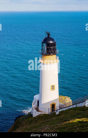 Maughold Head Lighthouse on the Isle of Man. Isle of Man. Stock Photo