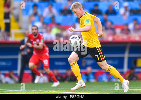 MOSCOW, RUSSIA - JUNE 23: Kevin De Bruyne of Belgium in action