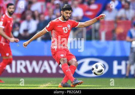 MOSCOW, RUSSIA - JUNE 23: Ferjani Sassi of Tunisia during the 2018 FIFA World Cup Russia group G match between Belgium and Tunisia at Spartak Stadium on June 23, 2018 in Moscow, Russia. (Photo by Lukasz Laskowski/PressFocus/MB Media) Stock Photo