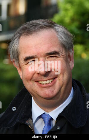 Geoffrey Cox MP .QC. Charles Geoffrey Cox is MP for Torridge and West Devon. As from 2018 he became Attorney General for England and Wales. Advocate General for Northern Ireland. British politicians. MP. MPS. Attorney General. Famous politicians. Russell Moore portfolio page. Stock Photo