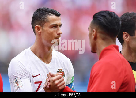 MOSCOW, RUSSIA - JUNE 20: Ronaldo Cristiano of Portugal reacts during ...