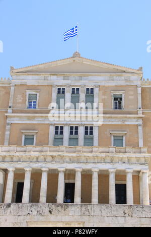 Front elevation of the Presidential Mansion and current Greek Parliament Building in Athens, GREECE, PETER GRANT Stock Photo