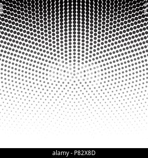 Vector dots halftone. Black dots on white background. texture round Stock Vector