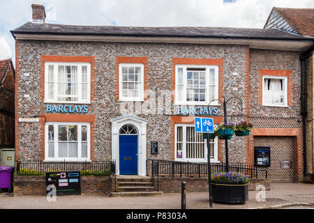 Princes Risborough, England-3rd June 2018: Barclays bank building. The building is grade II listed. Stock Photo
