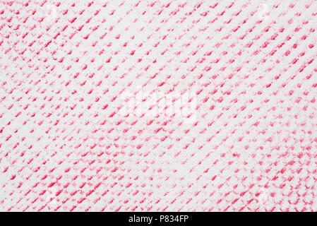 red color crayon pattern on white paper background texture Stock Photo