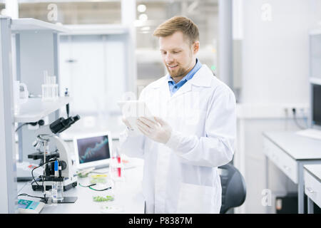 Modern Scientist in Laboratory Stock Photo