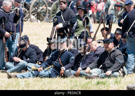 gettysburg reenactment troop ricky reenactors pa 155th zuma fitchett