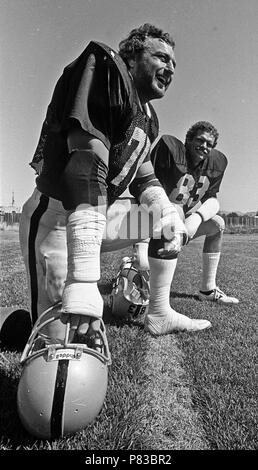 Linebacker Ted Hendricks of the Oakland Raiders in a 20 to 10 win