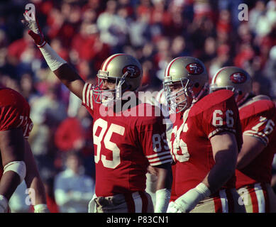 San Francisco, California, USA. 23rd Dec, 1991. San Francisco 49ers vs. Chicago  Bears at Candlestick Park Monday, December 23, 1991. 49ers beat Bears  52-14. 49er guard Guy McIntyre Credit: Al Golub/ZUMA Wire/Alamy