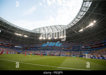 Samara, Russland. 07th July, 2018. Game Scene and Overview, Feature, General, Edge Theme, Action, Sweden (SWE) - England (ENG) 0: 2, Quarterfinal, Game 60, 07/07/2018 in Samara; Football World Cup 2018 in Russia from 14.06. - 15.07.2018. | usage worldwide Credit: dpa/Alamy Live News Stock Photo