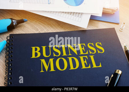 Business model and financial documents in the office. Stock Photo