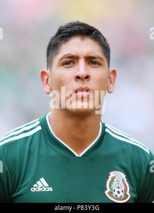 SAMARA, RUSSIA - JULY 02: Edson Alvarez of Mexico during the 2018 FIFA World Cup Russia Round of 16 match between Brazil and Mexico at Samara Arena on July 2, 2018 in Samara, Russia. (Photo by Lukasz Laskowski/PressFocus/MB Media) Stock Photo