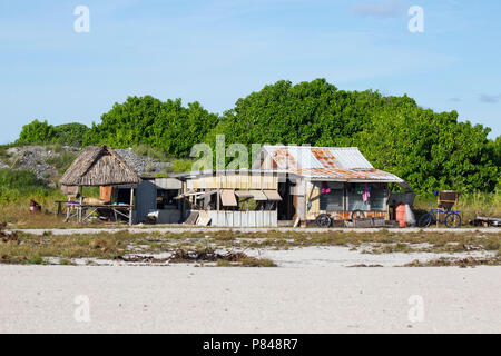 Tebaronga settlement on Kanton Island, Phoenix Islands, Kiribati Stock ...