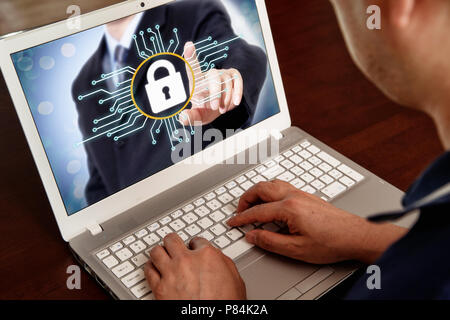 Cyber security concept Stock Photo