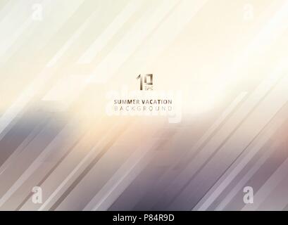 Abstract summer blurred background with striped lines diagonally. Vector illustration Stock Vector