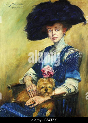 Corinth  Lovis - Portrait of Frau Luther Stock Photo