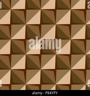 Vector papper stickers cut-out tile coffee seamless pattern Stock Vector