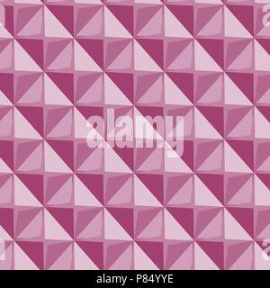 Vector papper stickers cut-out tile pink seamless pattern Stock Vector